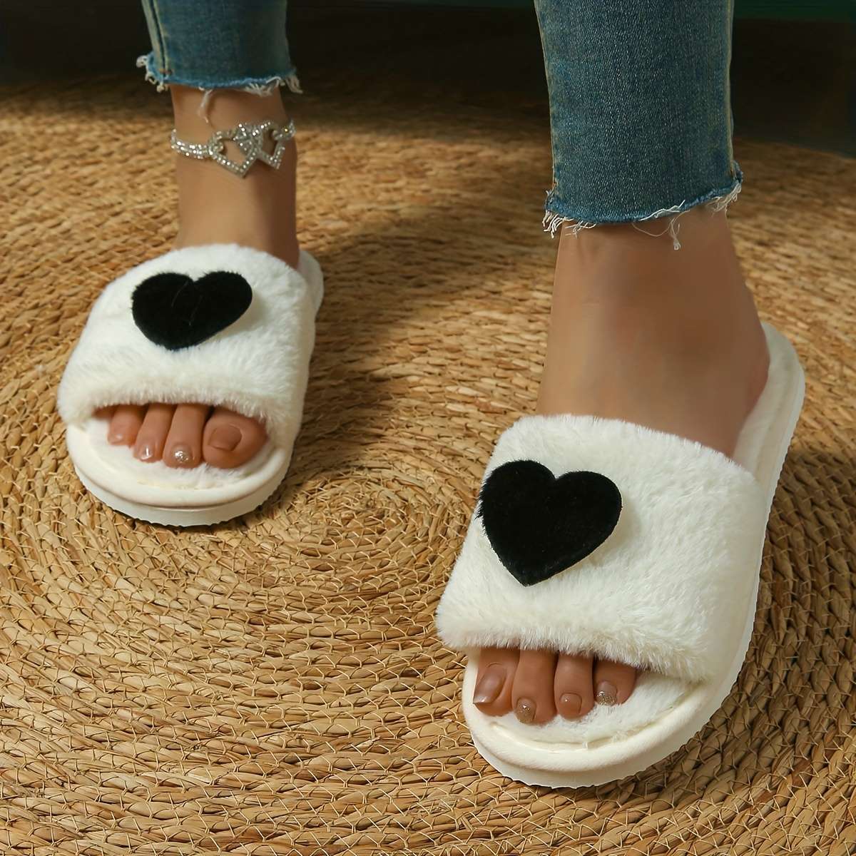 Cotton Slippers Color White Sizeuk 3.5-4