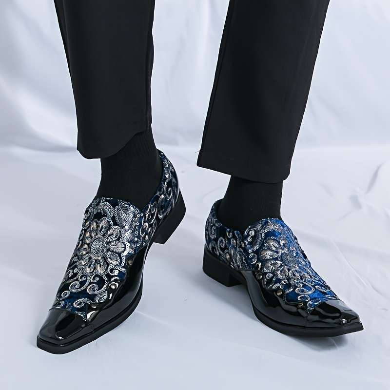 Mens Leather Shoes Color Black And White Sizeuk 10.5