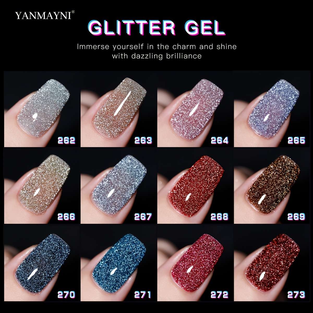 Nail Polish Items 269 7.5Ml Yellow Cover Plastic Black Bottleyanmayni Special Glue