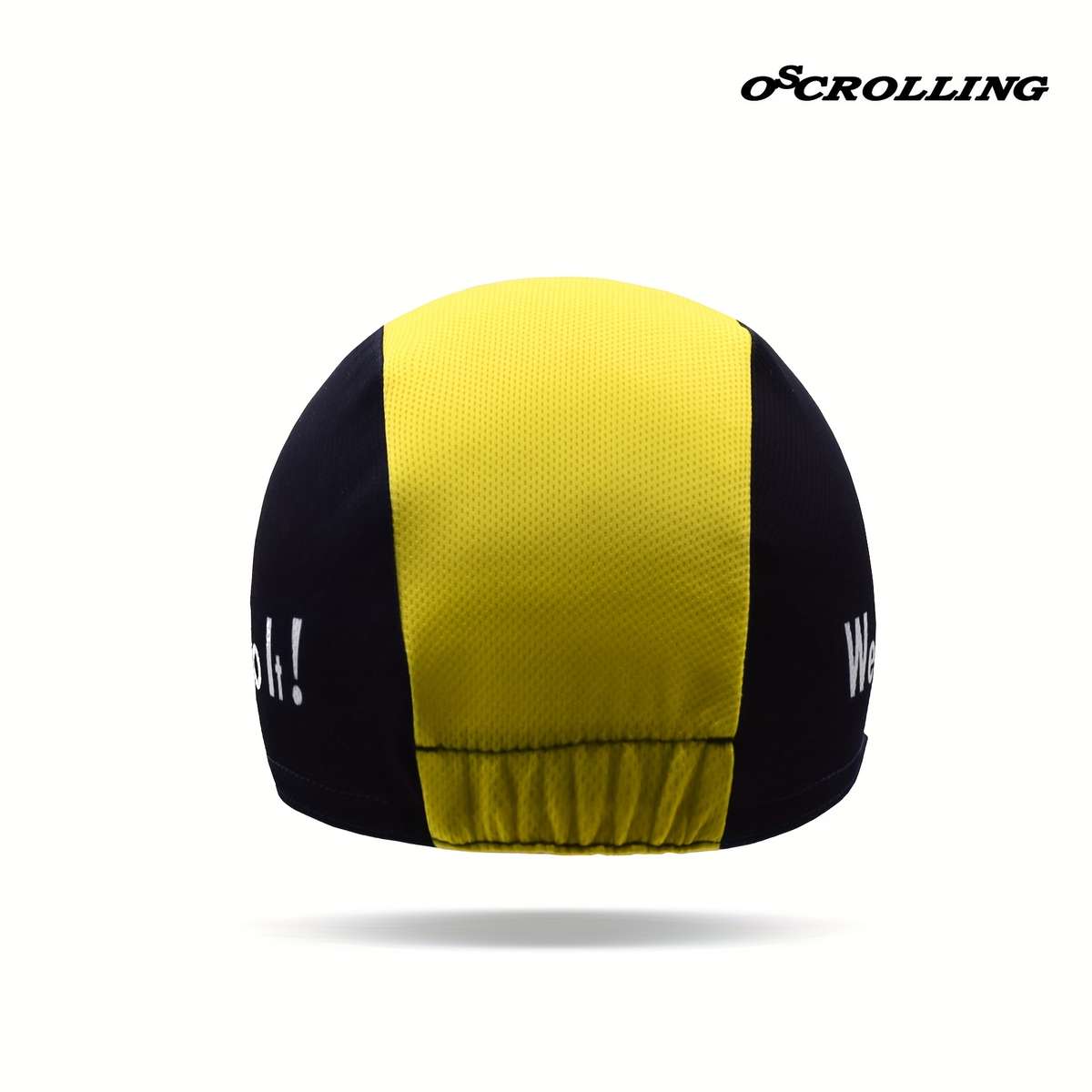 Men'S Yellow Black Cycling Cap Windproof Sun-Protective Soft Shell Outdoor Sports Hat Wit