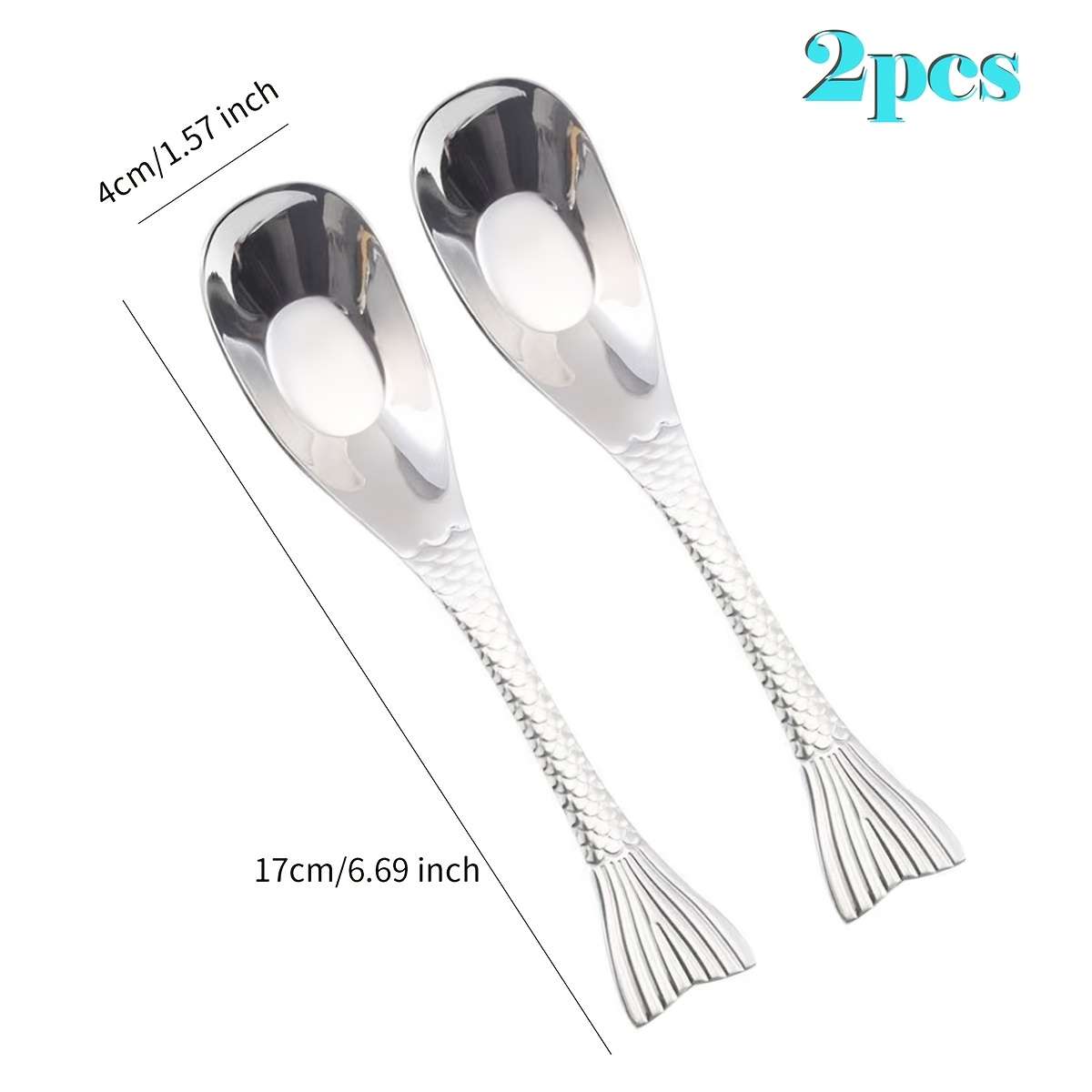 Kitchenware Quantity 2Pcsfish Tail Spoonyw