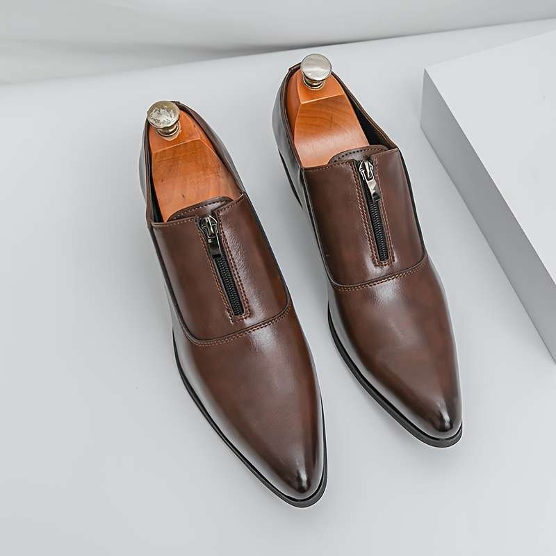 Mens Leather Shoes Color Black Sizeuk 7