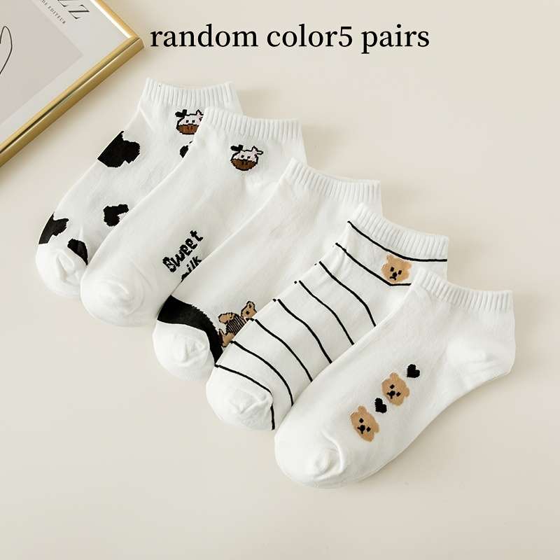 Women S Socks Color Random Color5 Pairs Size Onesize