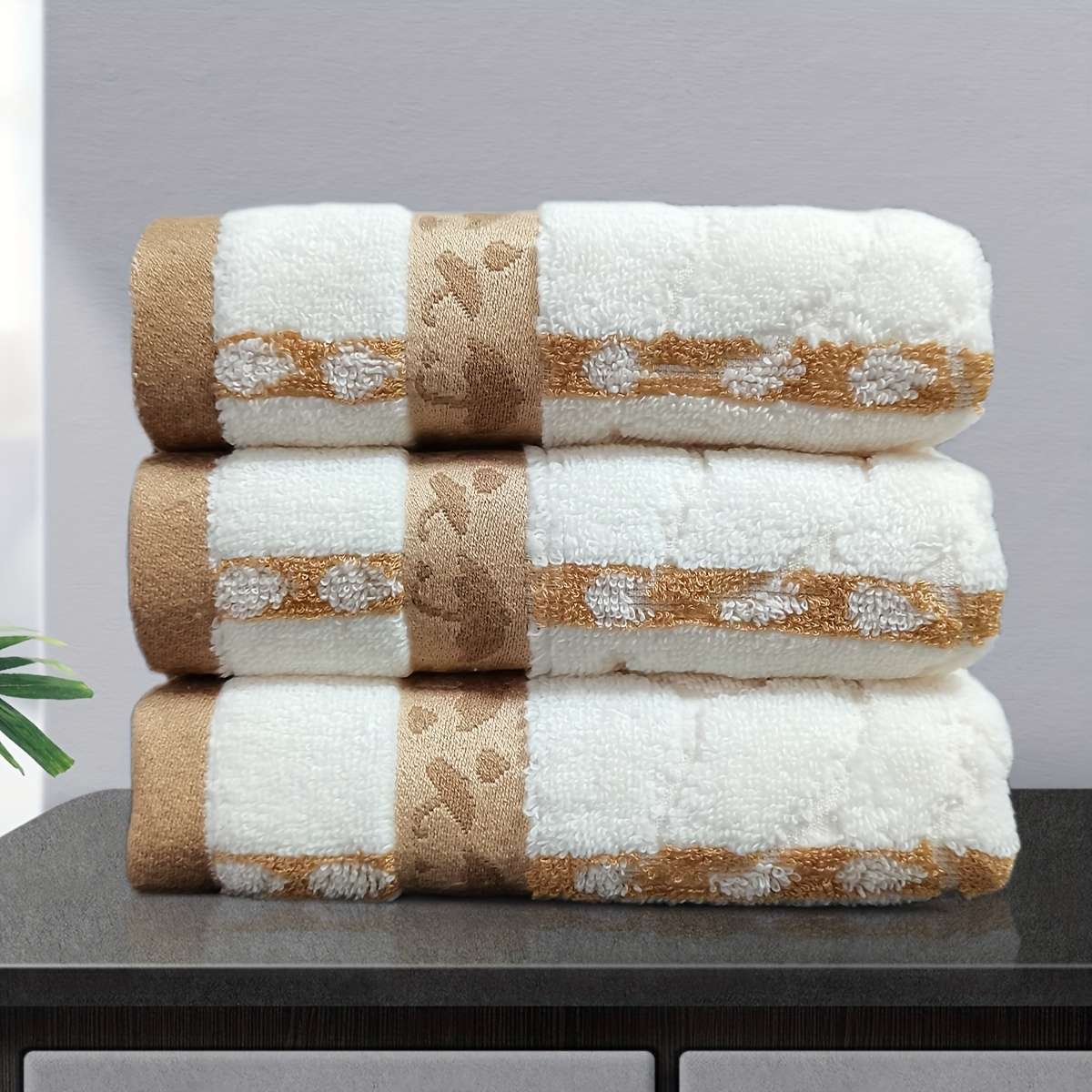 Towel Color 3 Pcs Gray