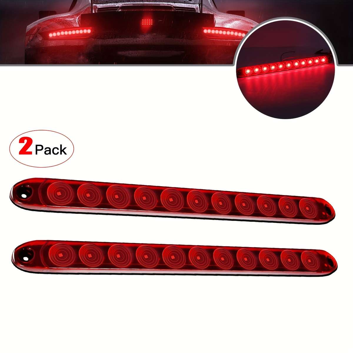 Car Lights Color Red Quantity 2Pcs