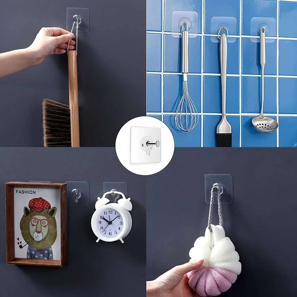 4 16 32 Hangers Waterproof Rustproof Damage Free Hanging Hangers Style Photo Frame Stickers