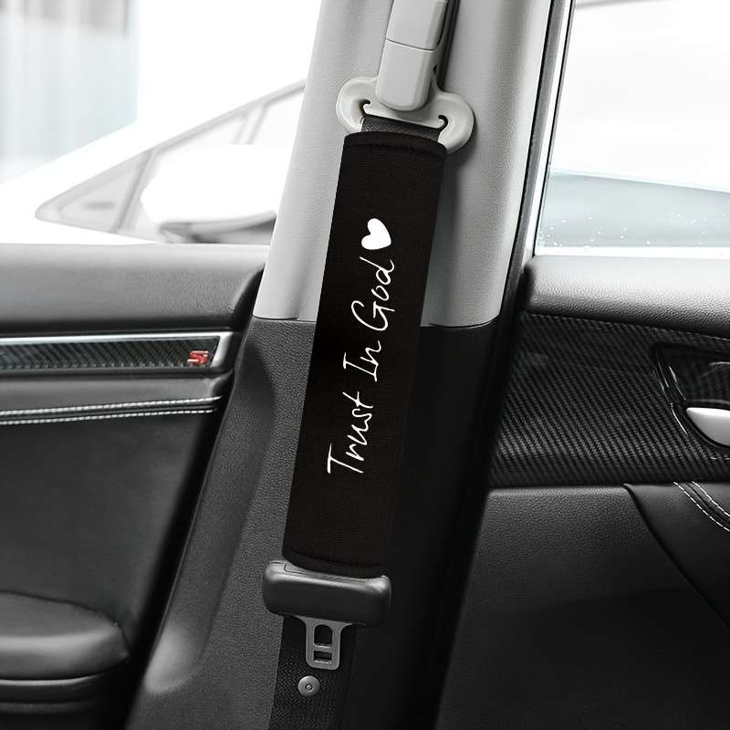 Car Seat Belt Covers Black Quantity 2Pcs