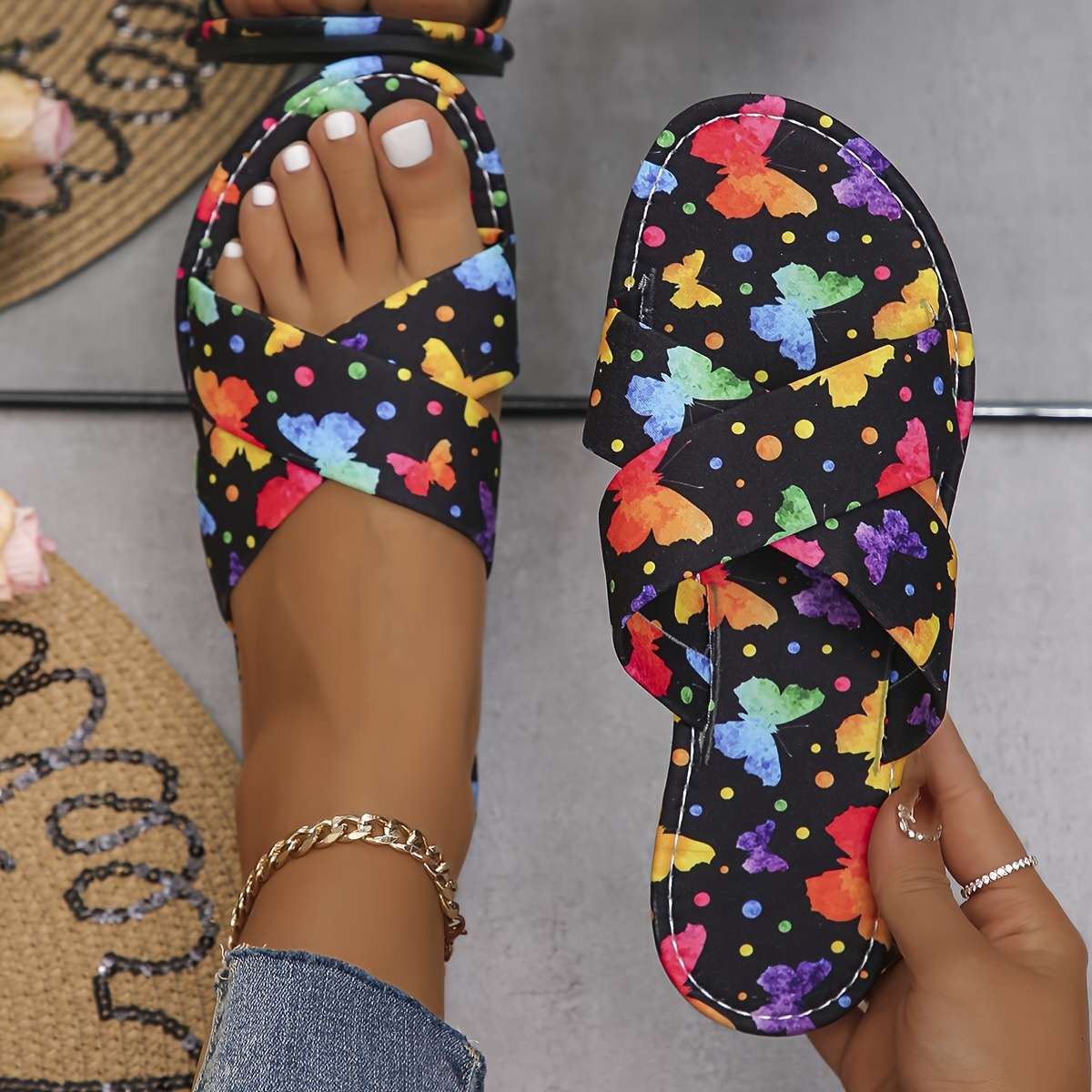 Sandals Color Black Sizeuk 3.5
