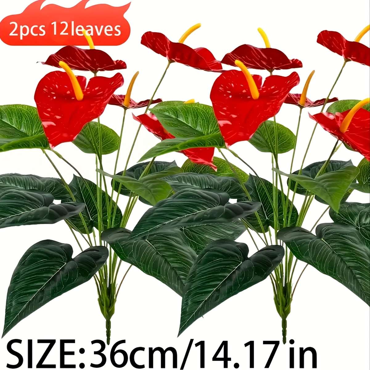 Simulated Flower Color 2 Pieces