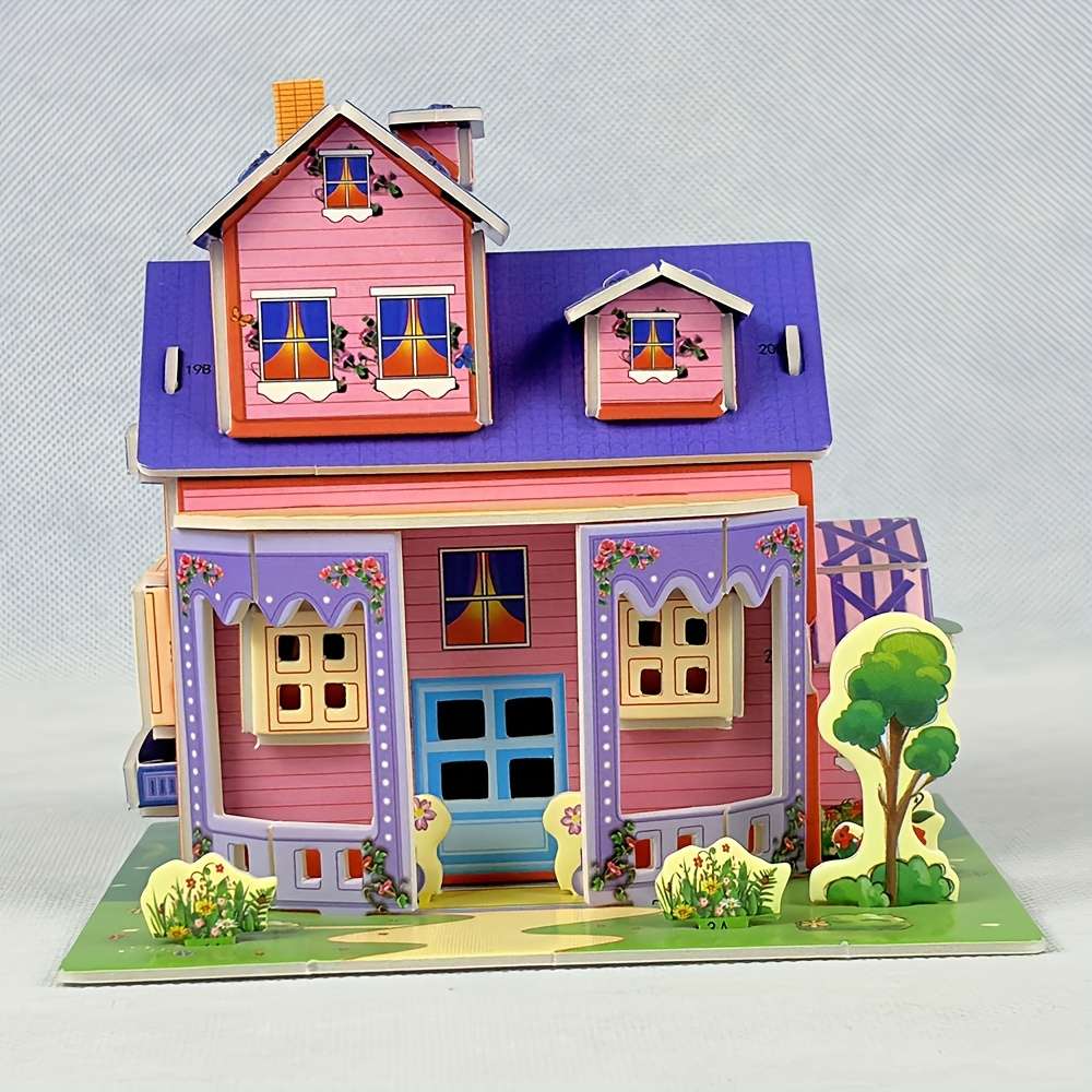3D House Puzzle Model Model Ulx228 Sizel
