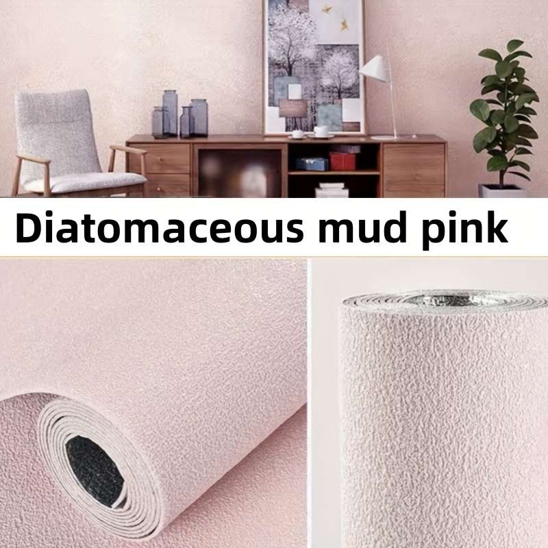Pro Static Cling Desk Wrap color Gray in diatom mud size 10mx50cm