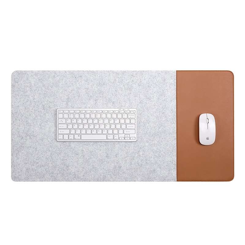 Mouse Pad Color Light Gray Felt   Add  Brown Size 90Cmx40Cm