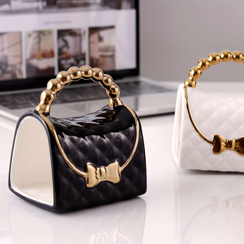 Water Cup Model Ceramic Bag Cup Black
