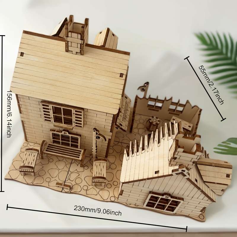 Building Toy Architectural Model Toy Set Style War House