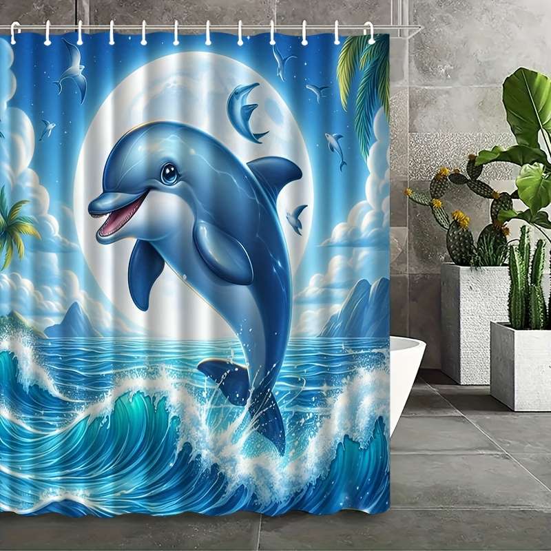Waterproof Shower Curtain Color Polychrome Size 90X180 89.99Cm*180.01Cm
