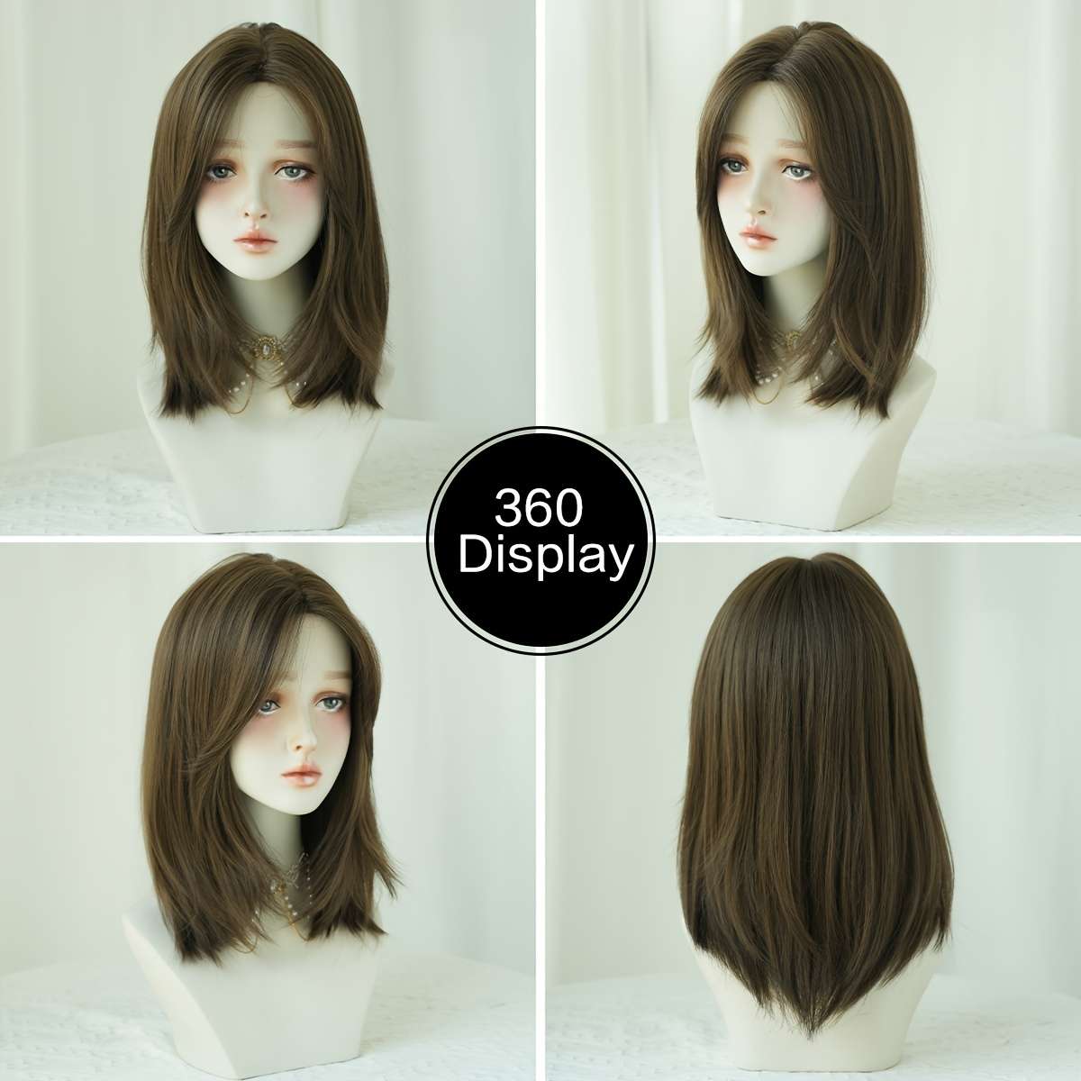 Color 1 Womens Wigs Hair Length 40.64Cm