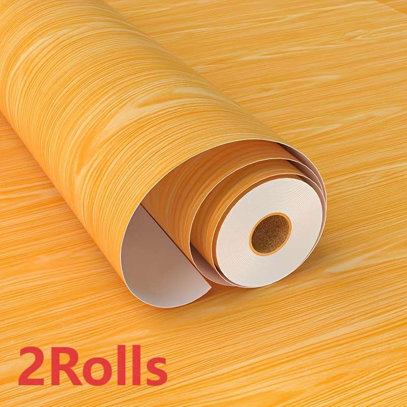 Self Adhesive Floor Stickers Cherry Wood 40Cm Width*500Cm*2 Rolls