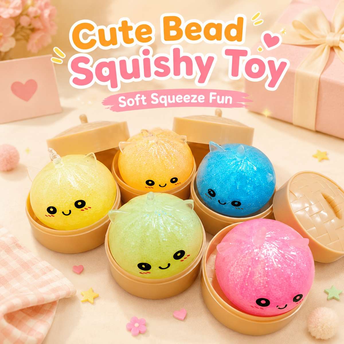 Squeezable Toys Color 2Pcs Set1 Soft Toy Steamer Kit