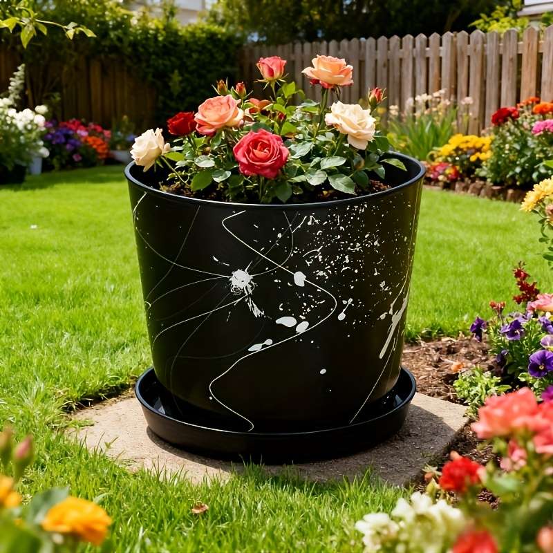 Flowerpot  2Pcscolor Black A3