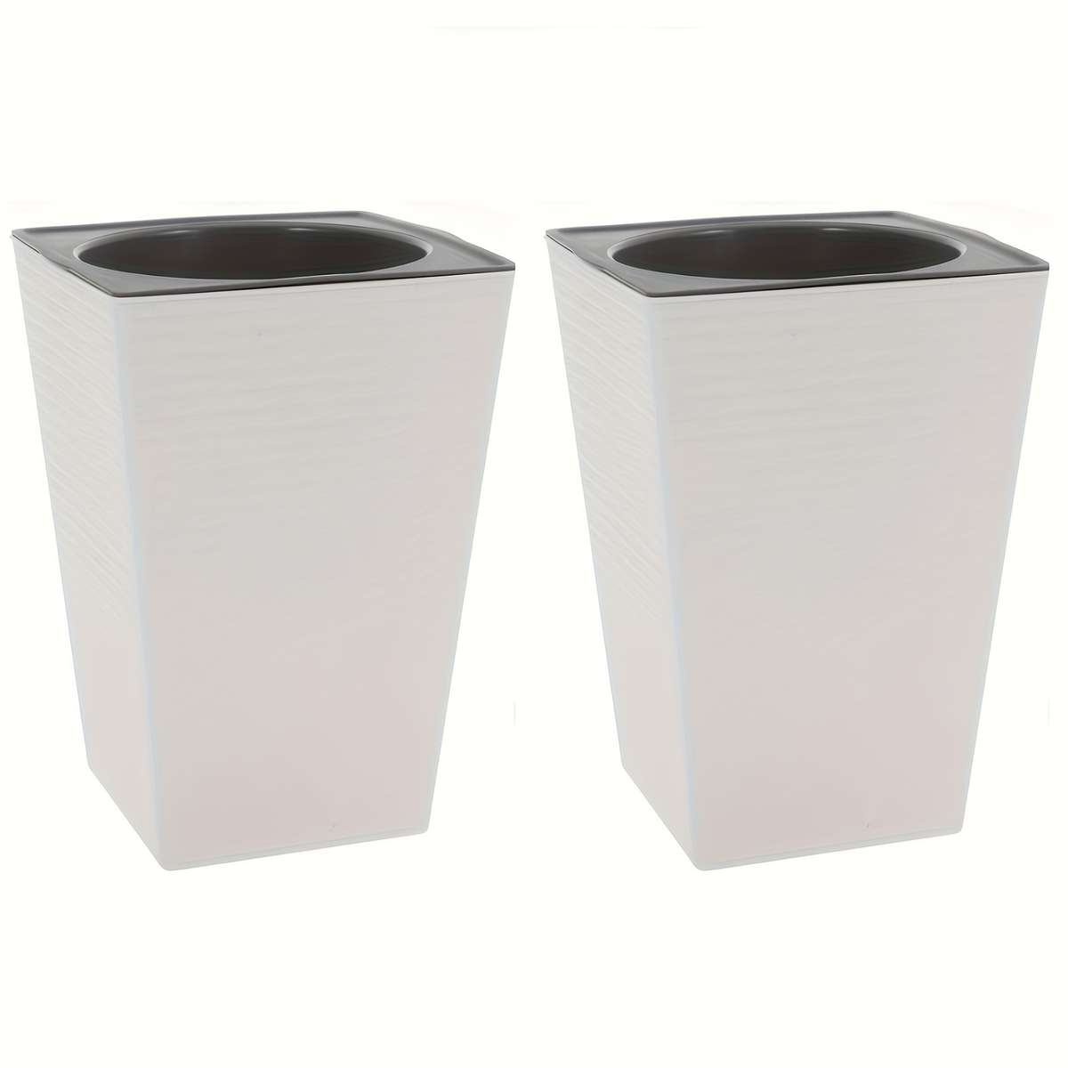 Flowerpot Color 2 Pieces Of White