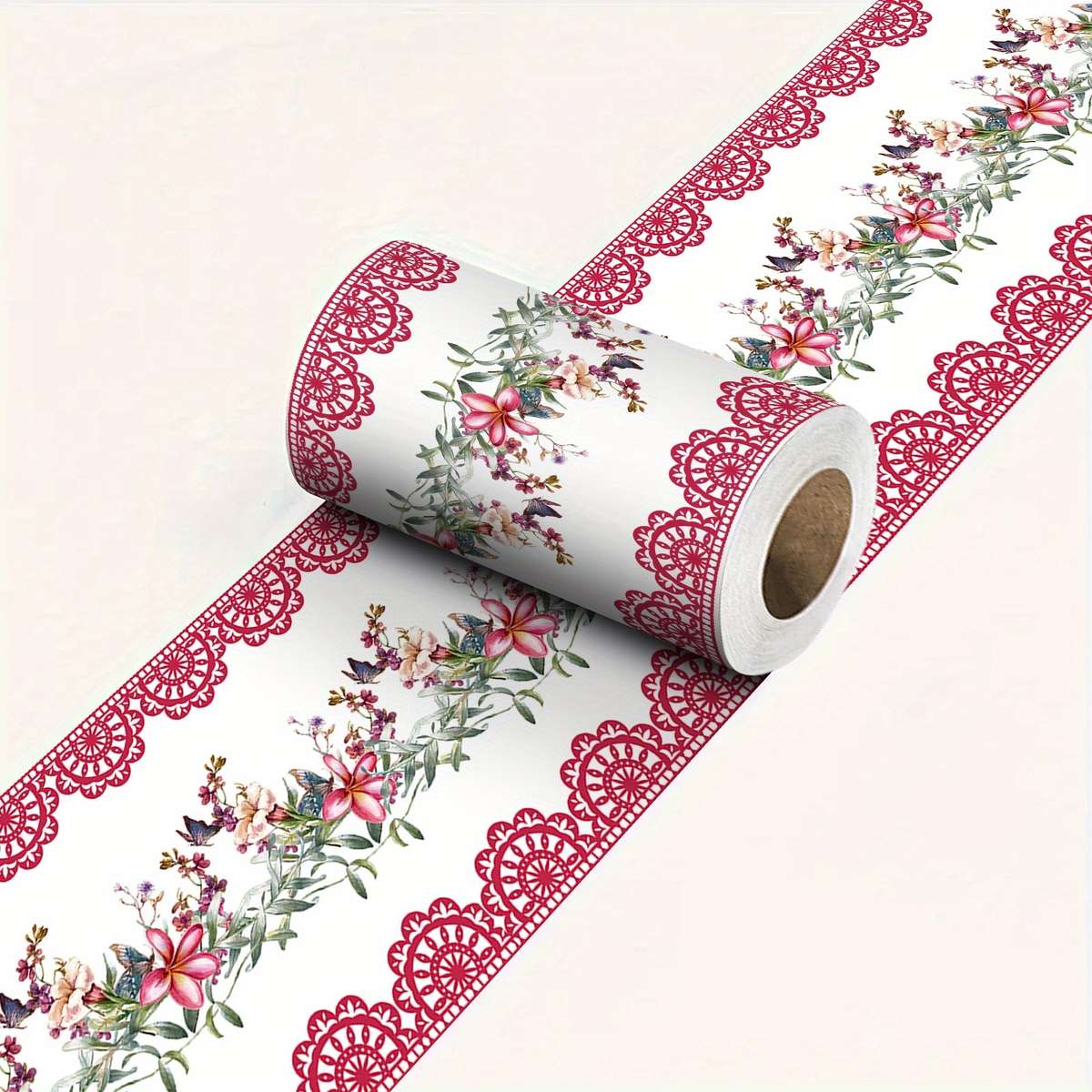 Pro Self Adhesive Table Wrap 461 color blue - white size 12x500cm