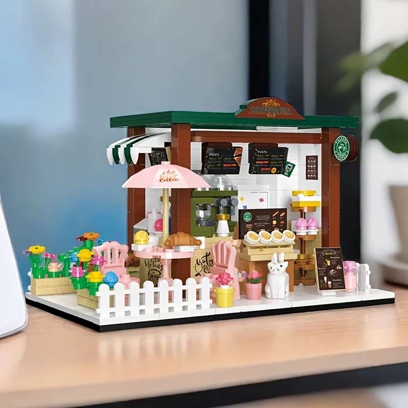 Building Toy Architectural Model Toy Set Model Coffee House