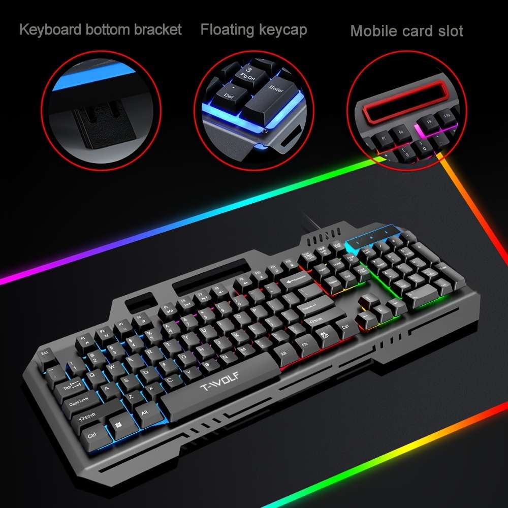 Wired Keyboard And Mouse Set