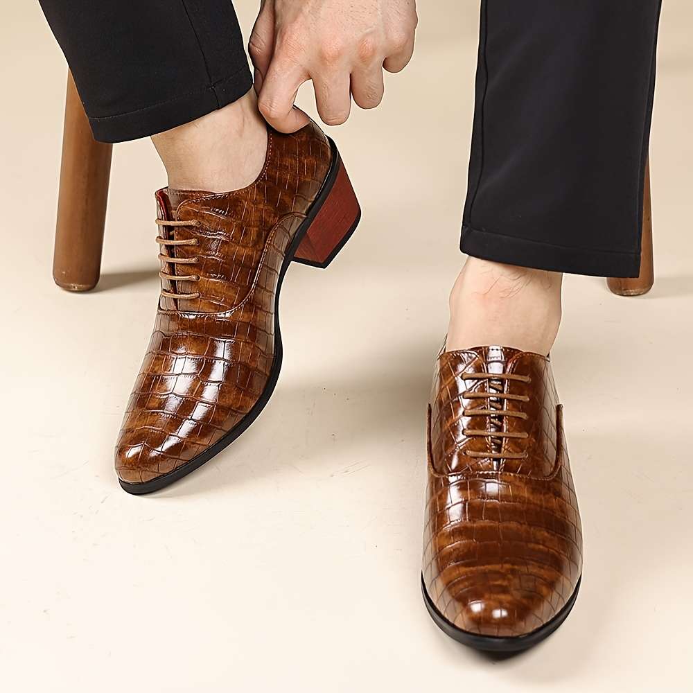 Mens Leather Shoes Color Black Sizeuk 10