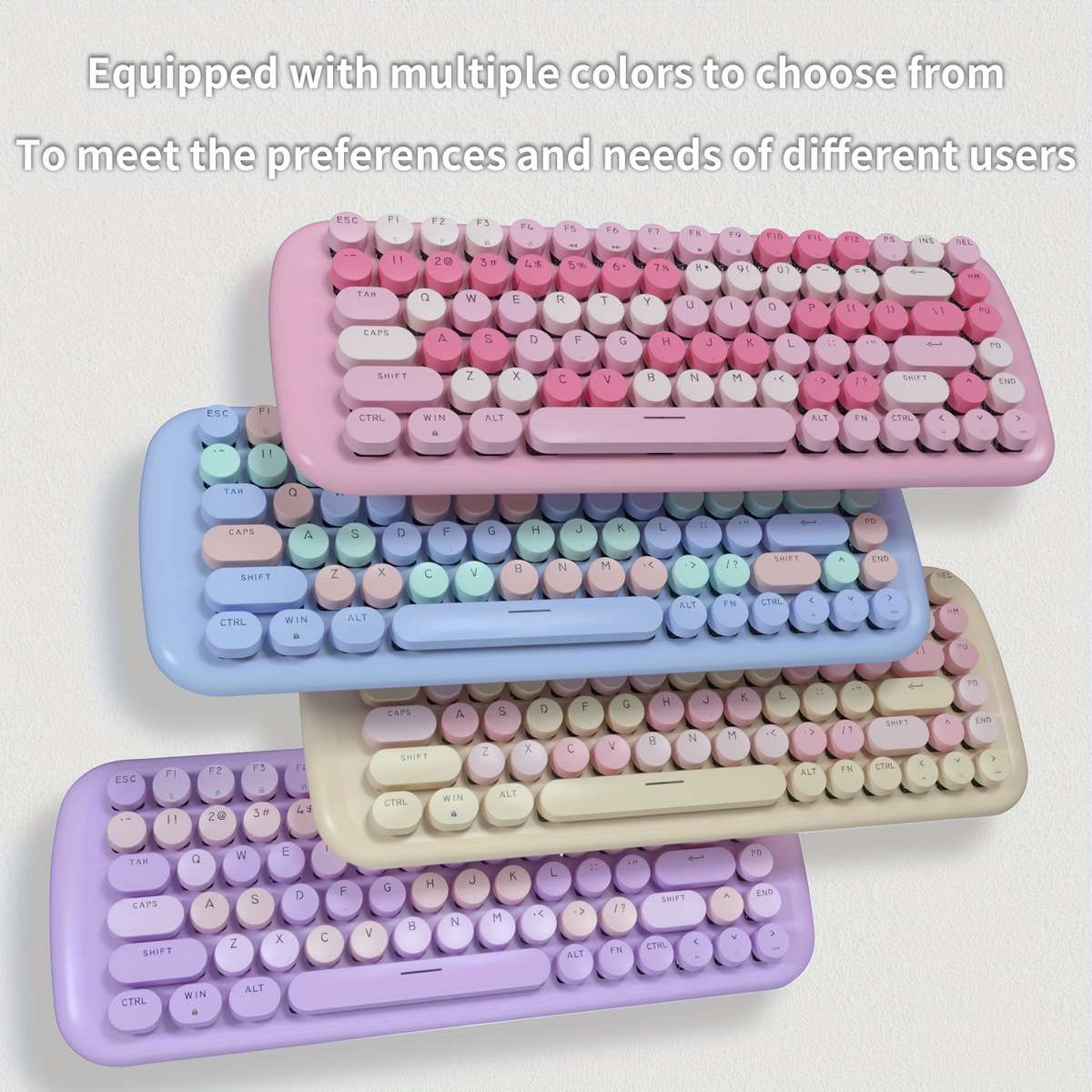 Keyboard Color Sky Blue Mixed Colors