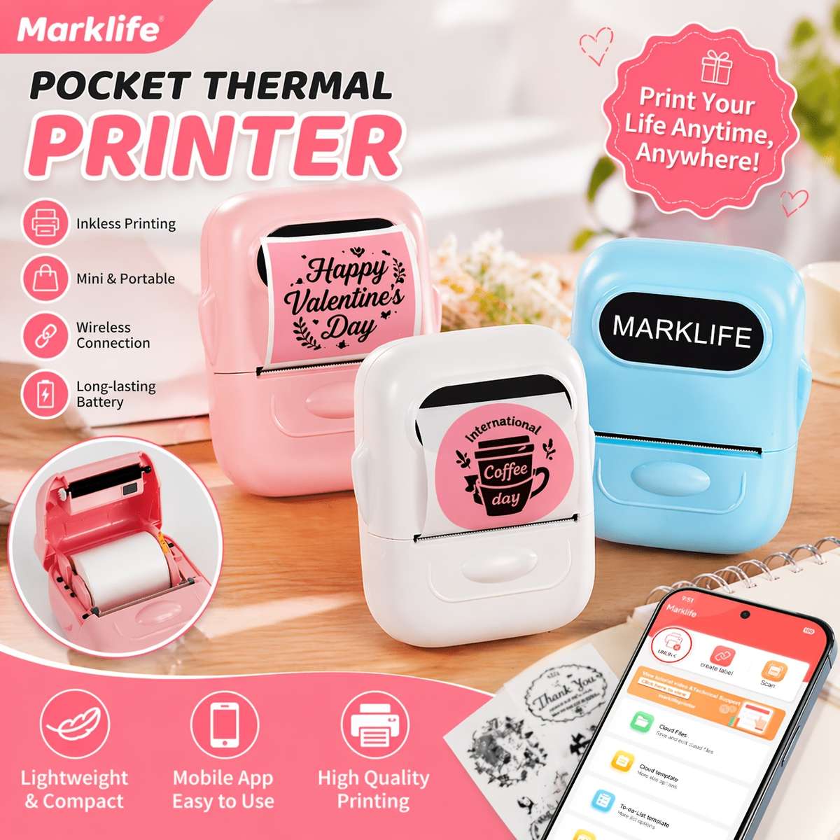 Printer Color White Size 1 Printer  1 Roll Of White Label Paper