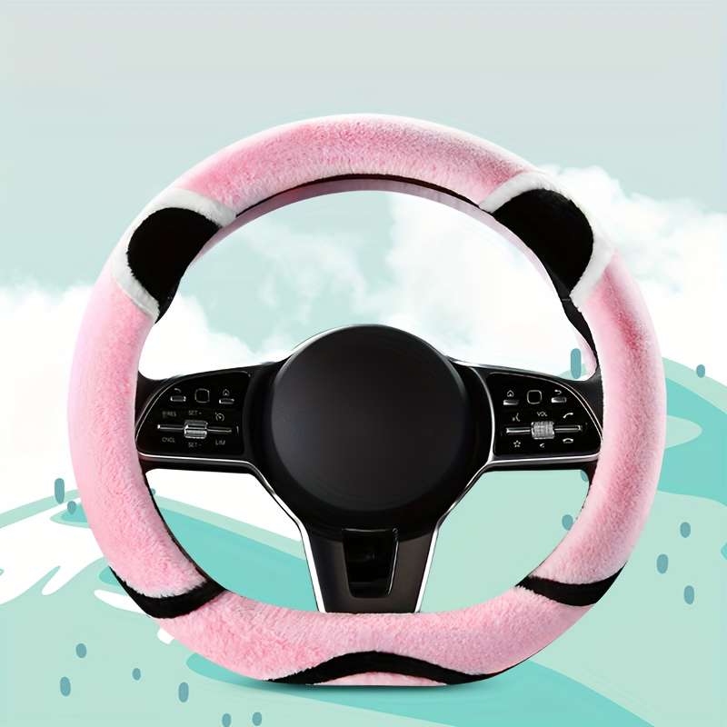 Car Steering Wheel Cover Grey Model Round