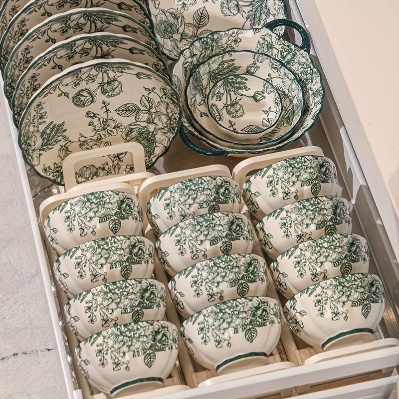 Bowl Color 6Pcs  2 Sauce Dishes  2 Bowls  2 Platters