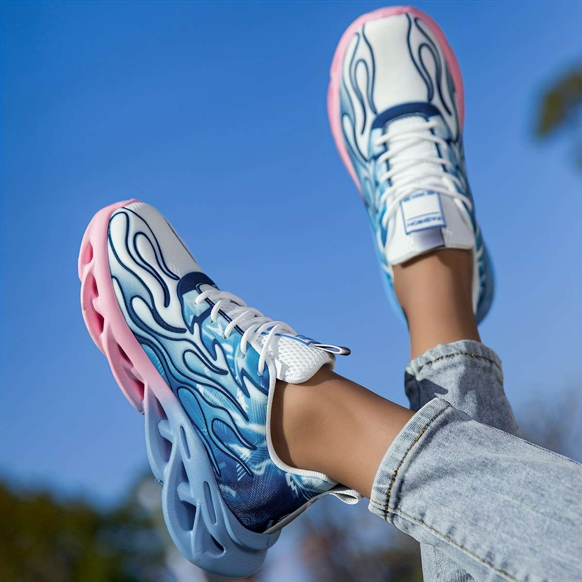 Women S Sneakers Color Vibrant Blue Sizeuk 9.5