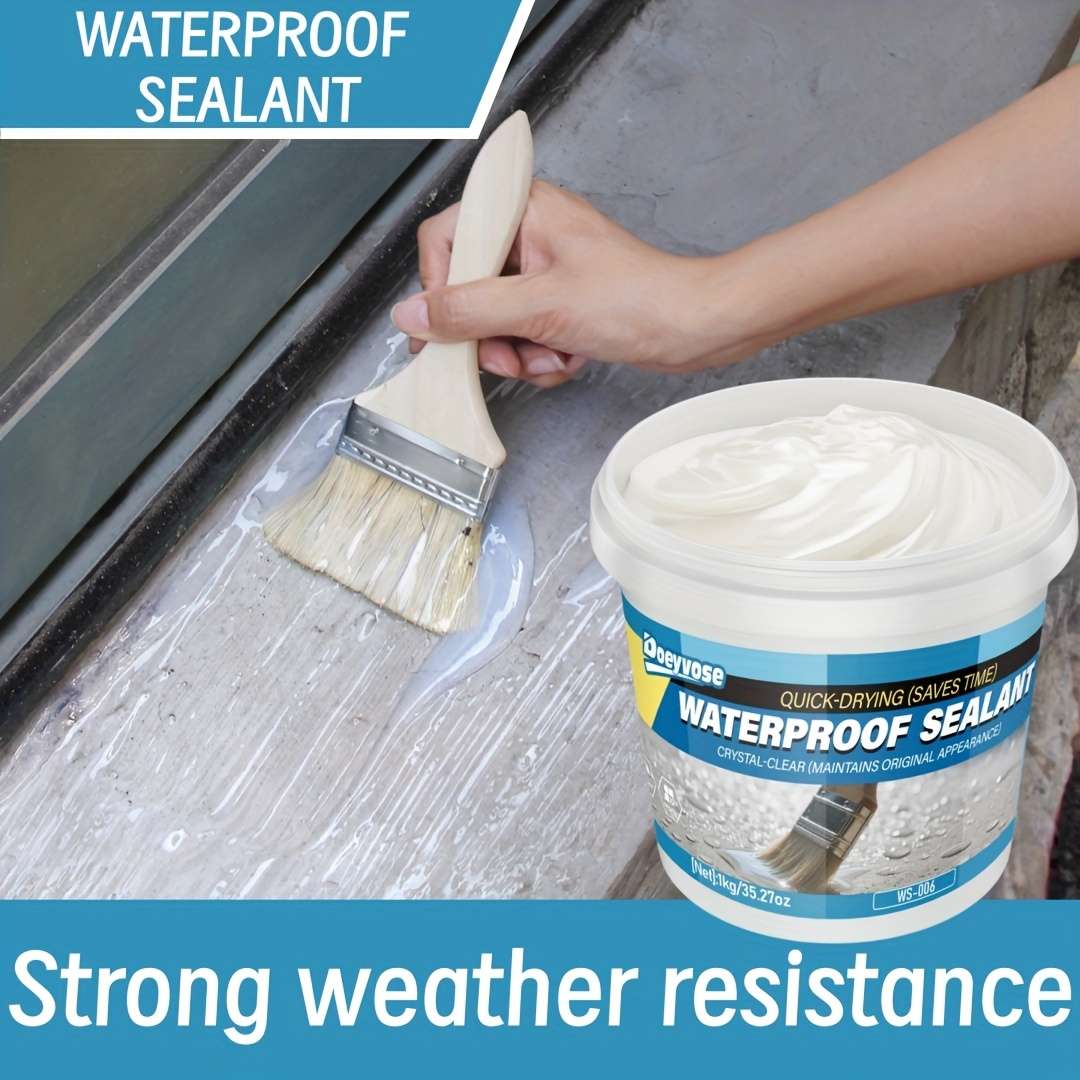 Waterproof Repair And Sealing Supplies Capacity 1Kg 35.27Oz Add Tools