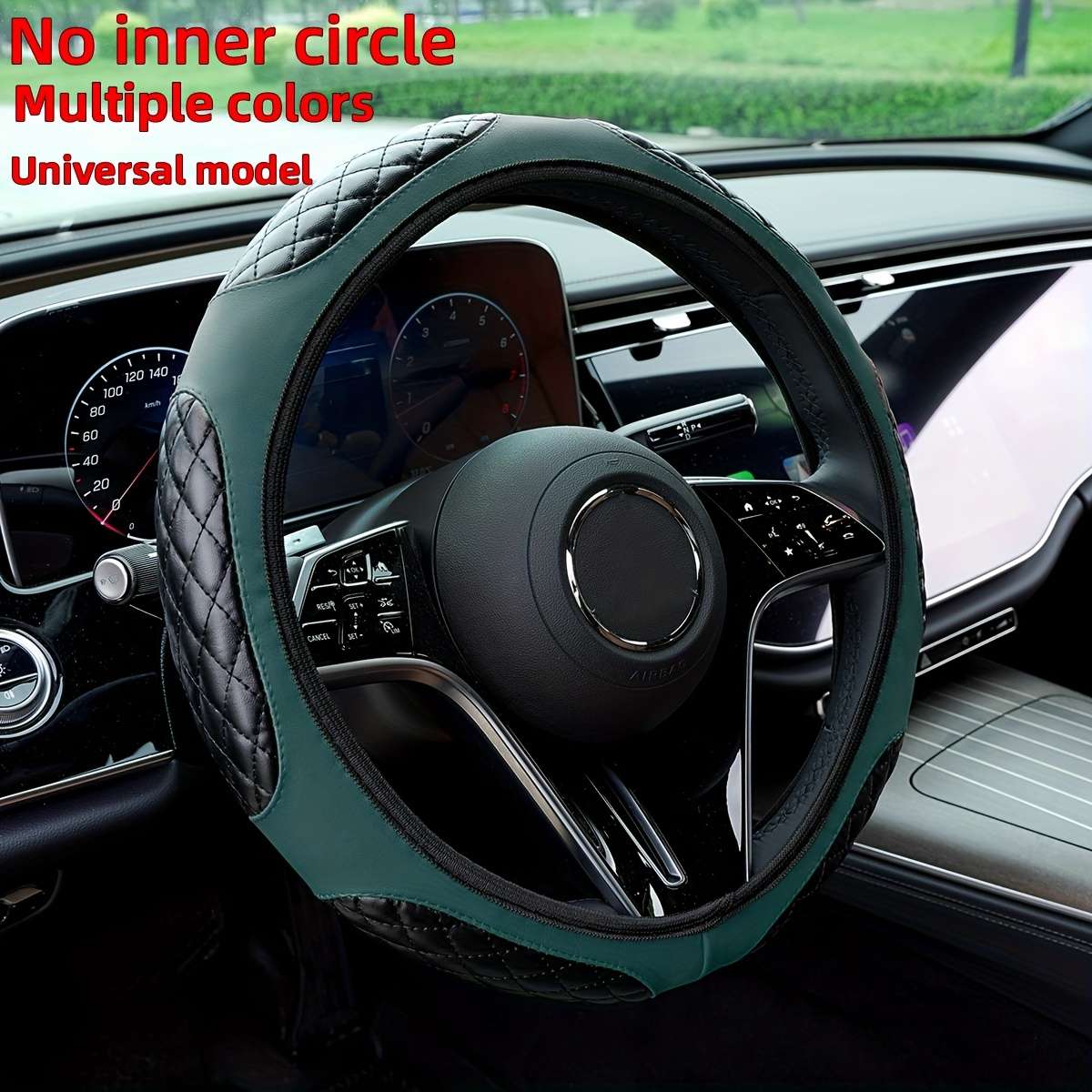 Car Steering Wheel Cover Deep Grey