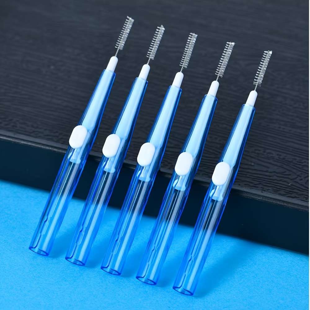 Ergonomic Highefficiency Pack Retractable Nterdental Brushes Wth Deep Cleaning