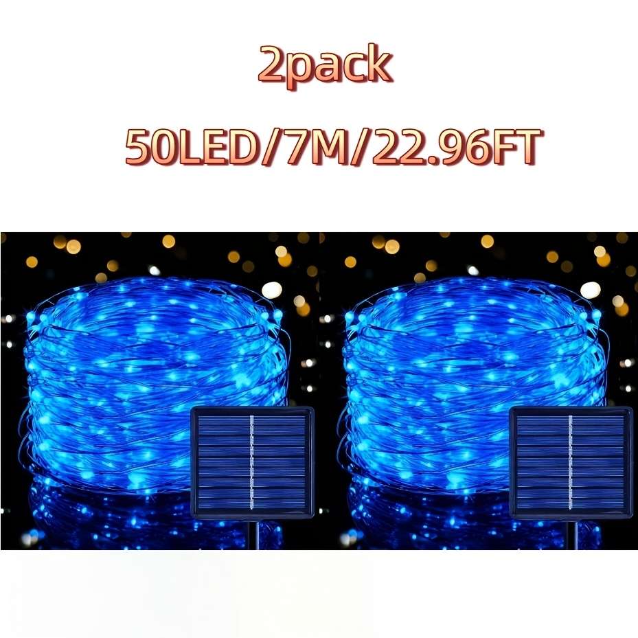 50 Led Solar Fairy Lights Suitable 7 M