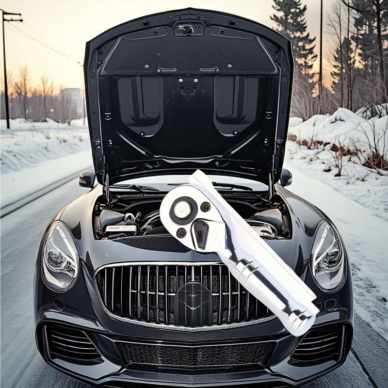 Short-Handle Quick-Release Ratchet Wrench