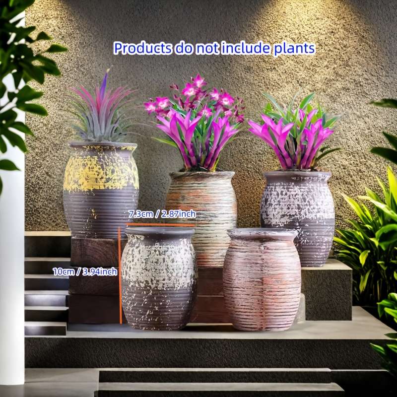 Flowerpot Style Versatile Abstract 5Pcs