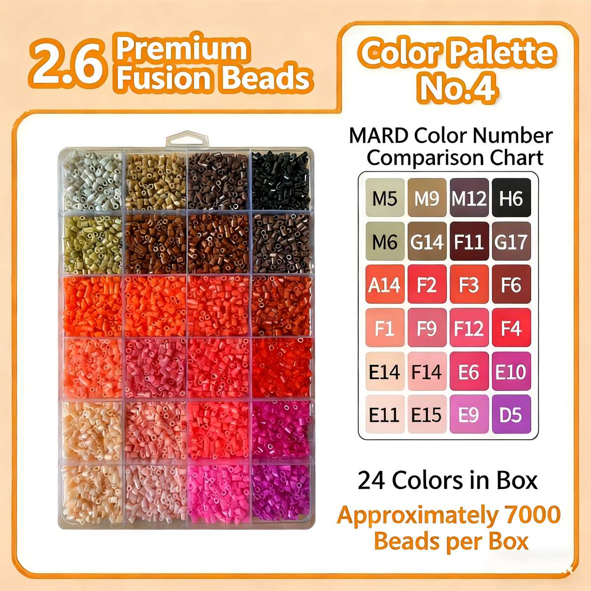 Perler Bead Set 2.6Mm No.2 Color
