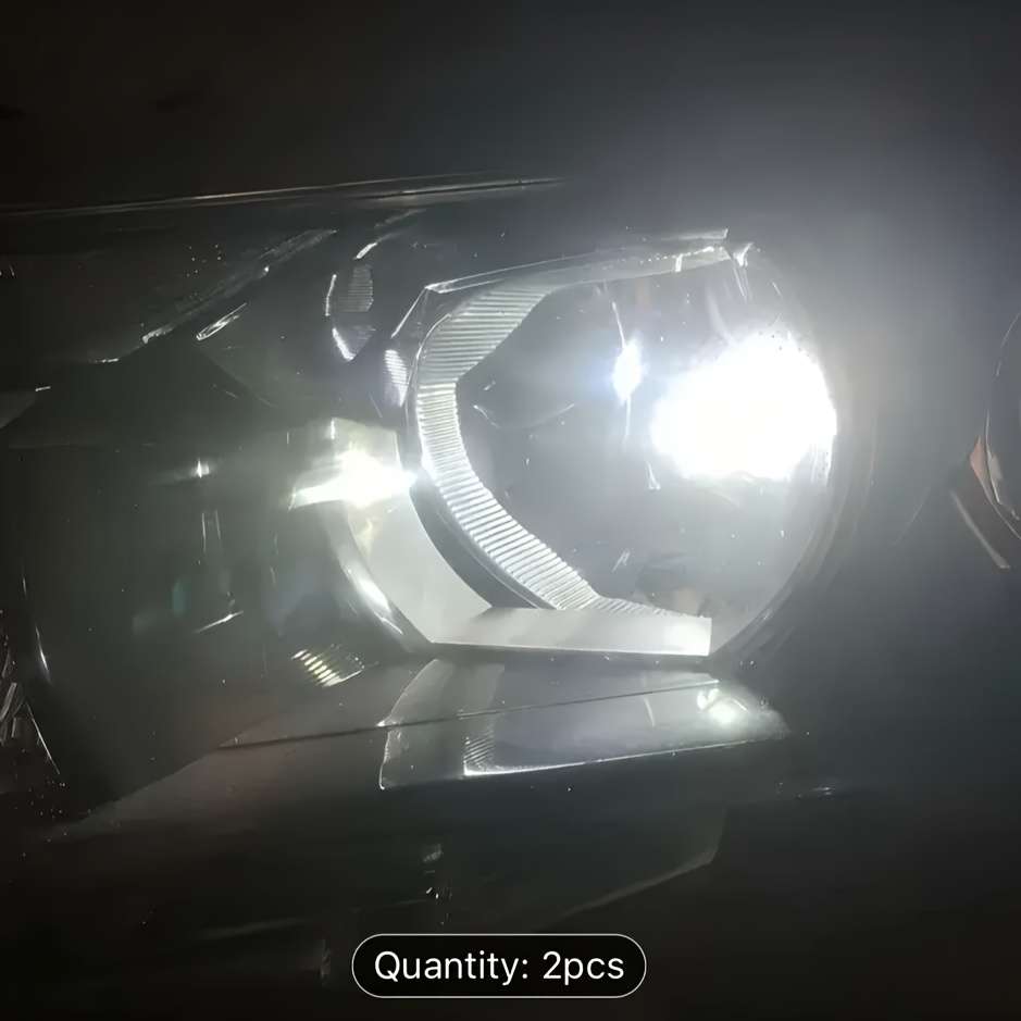 2pcs H7 LED Car Headlight Bulbs High & Low Beam 6000K White 50W 3000LM Perfect f