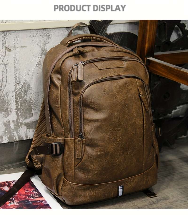 Men S Backpack Brown1