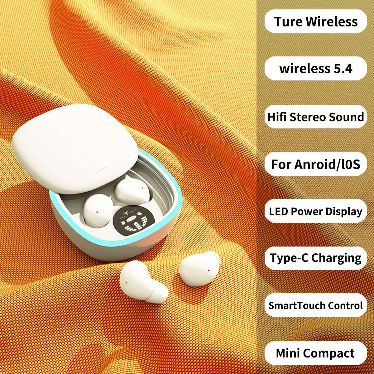 Wireless Headphones   White