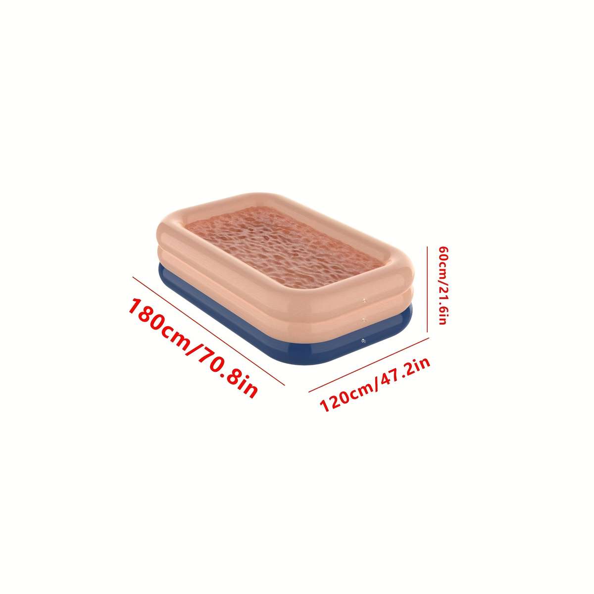 Swimming Pool Color Coffee Blue Flat Bottom Model1.5 Meters 3 Layers