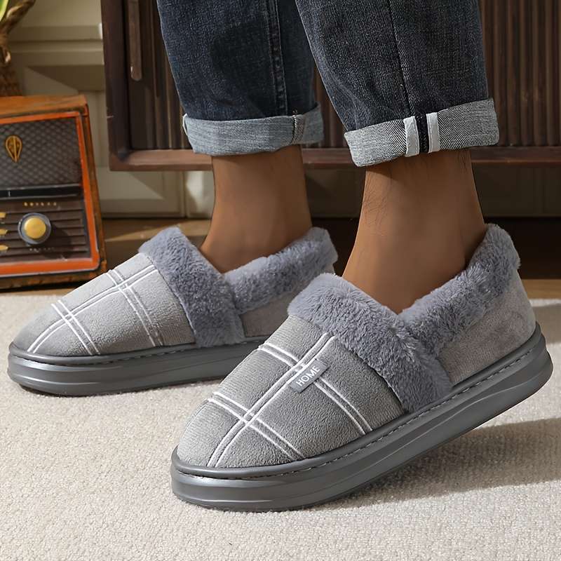 Cotton Slippers Color Grey Sizeuk 6.5-7