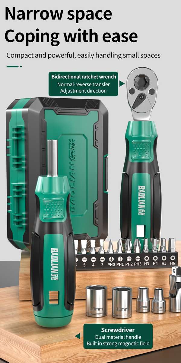 40-in-1 Ratchet Wrench And Multi-Function Screwdriver Set