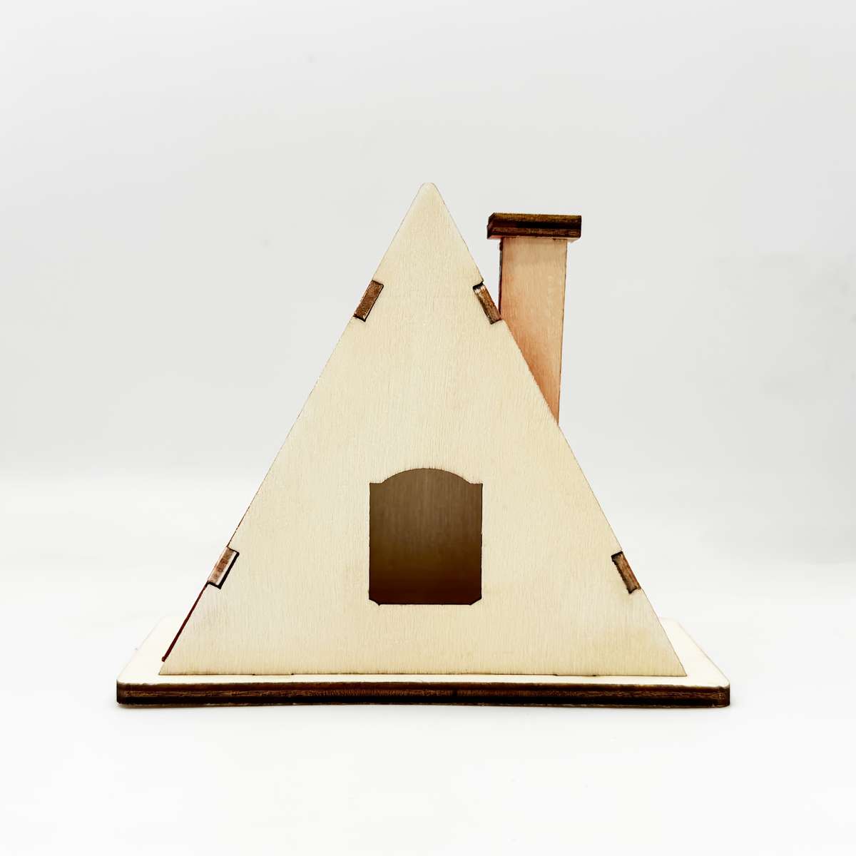 Building Toy Architectural Model Toy Set Items Coffee Colored Small House