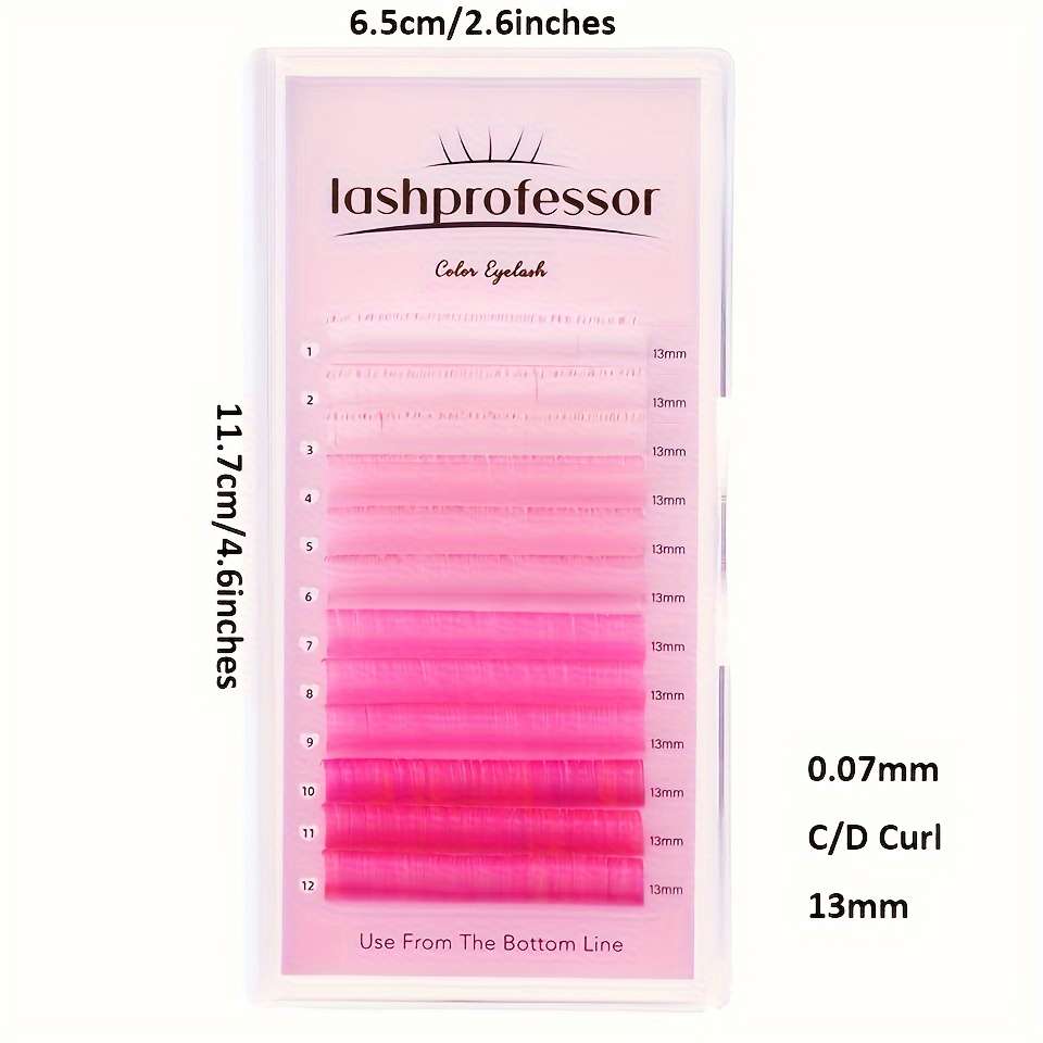 Advanced Natural Volume False Eyelashes Special Color Green Series Style D 12mm