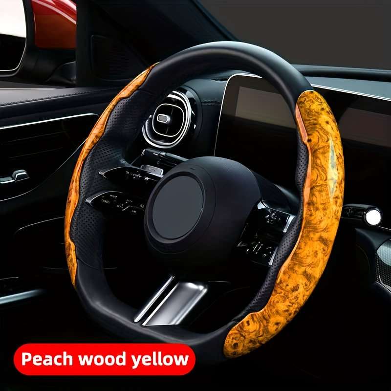 Car Steering Wheel Cover Maple Gray (1 Pair)