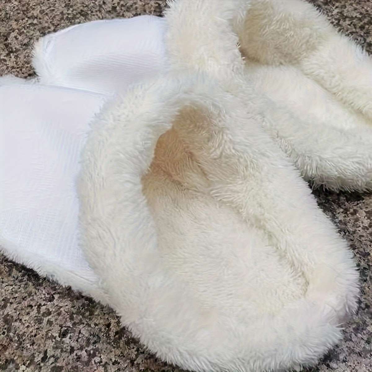 Cotton Slippers Color White Size38-39